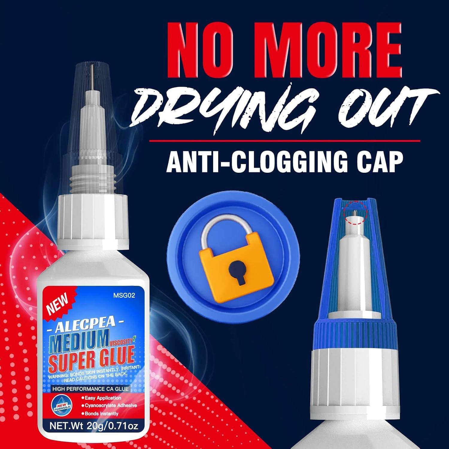 Pegamento CA Medio 20g ALECPEA - Adhesivo Multiusos Rápido