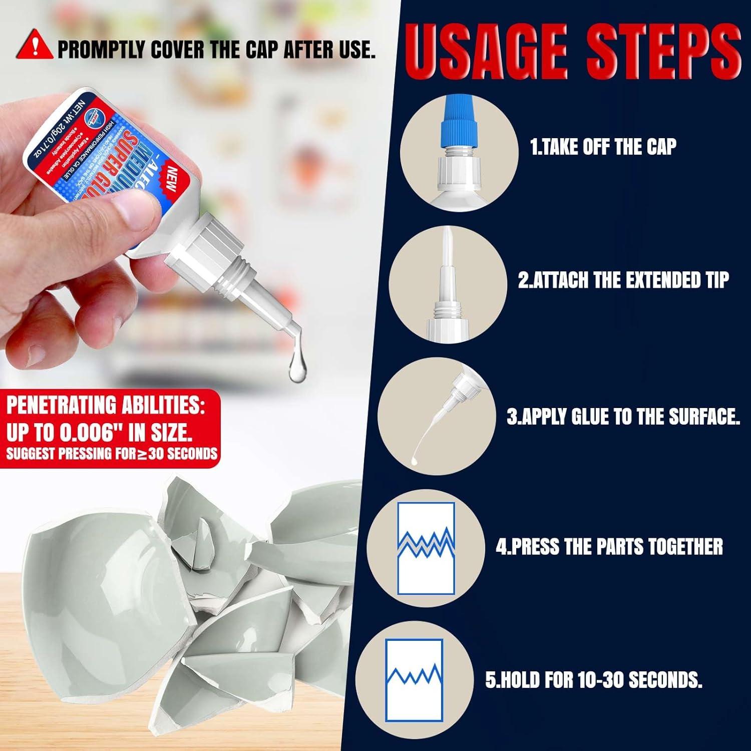 Pegamento CA Medio 20g ALECPEA - Adhesivo Multiusos Rápido