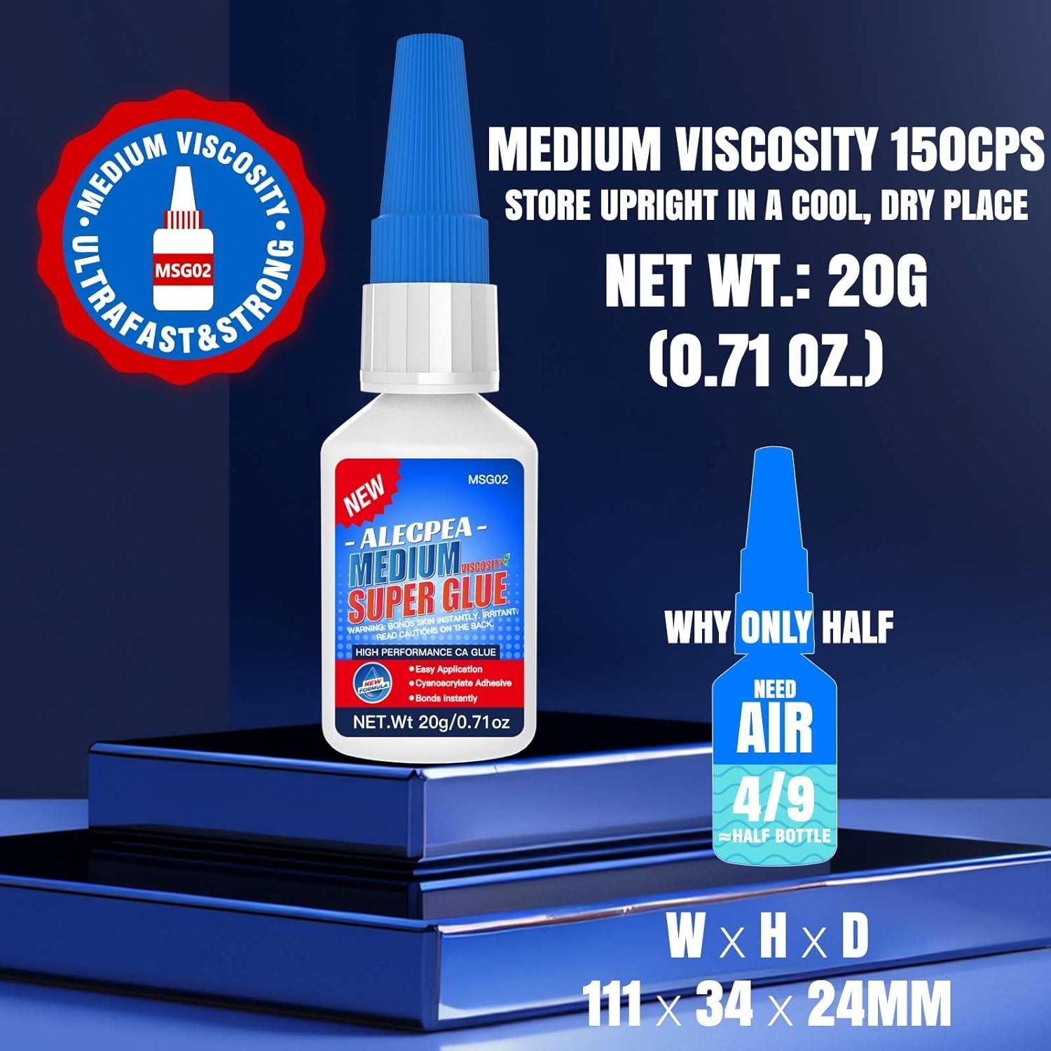 Pegamento CA Medio 20g ALECPEA - Adhesivo Multiusos Rápido