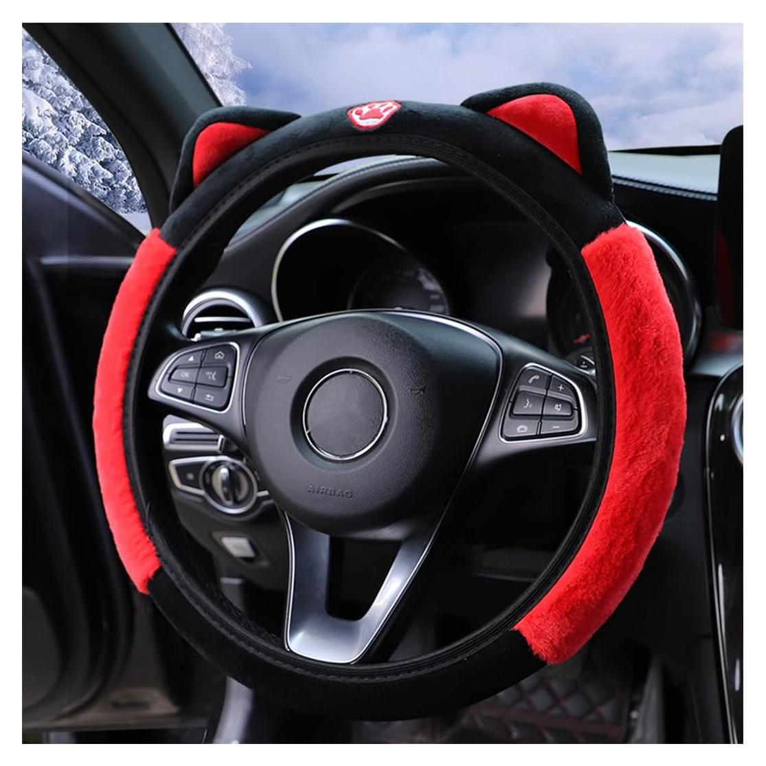 Funda de Volante Bittwee 15 Pulgadas con Orejas de Gato