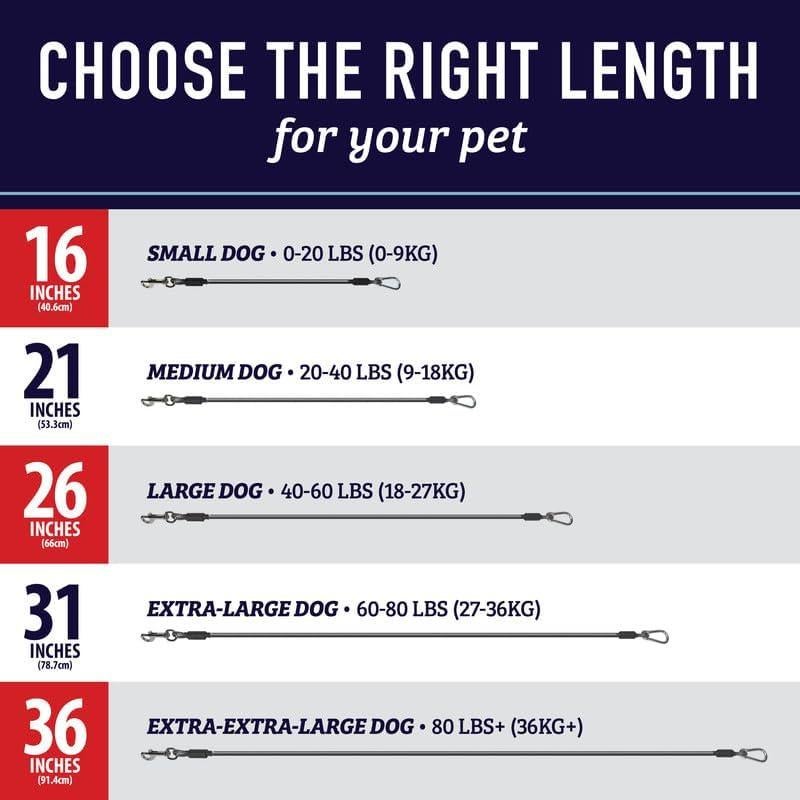 Correa de Seguridad para Mascotas Leash Boss 40.64 cm Negra