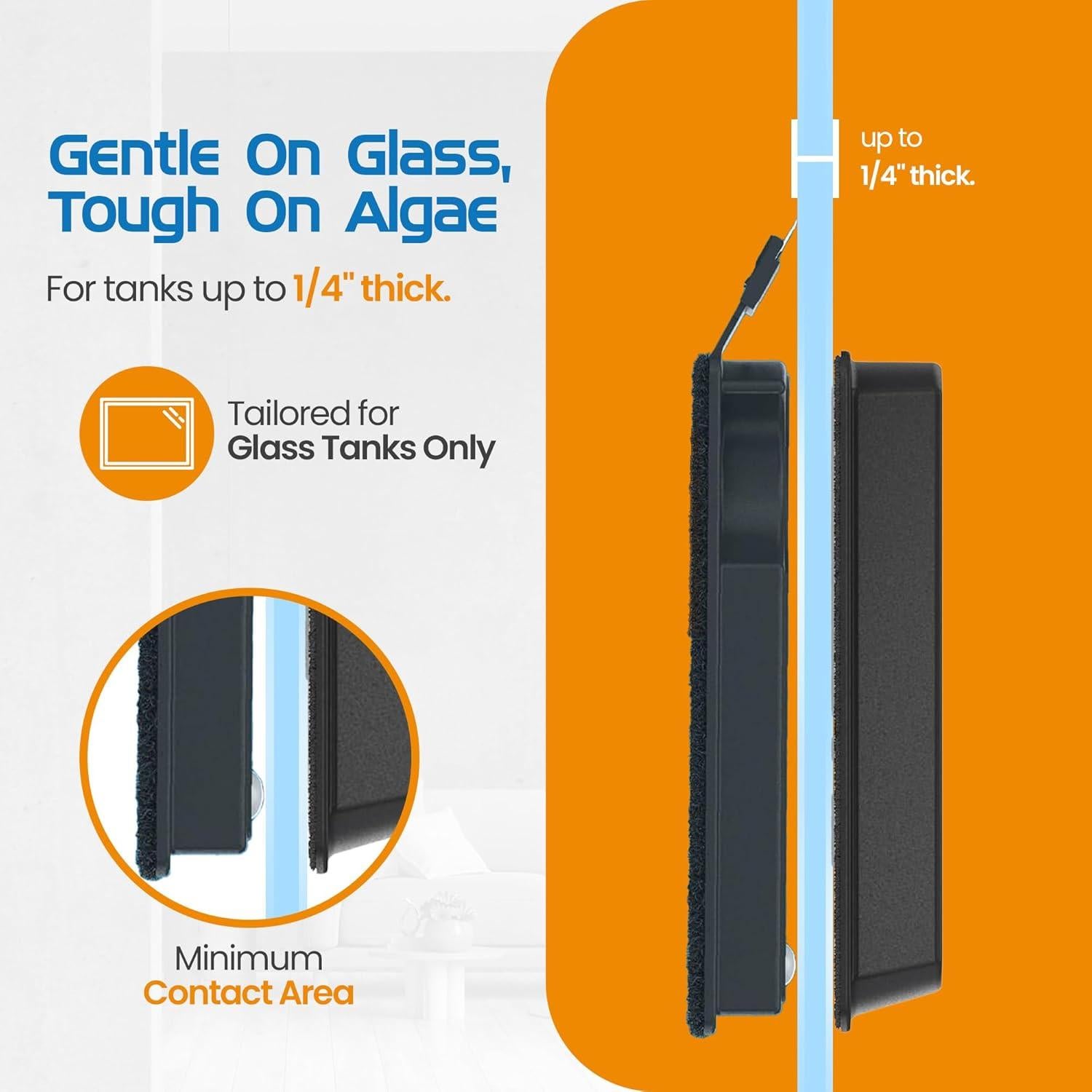 Limpiador Magnético Flipper 2-en-1 para Acuarios Nano