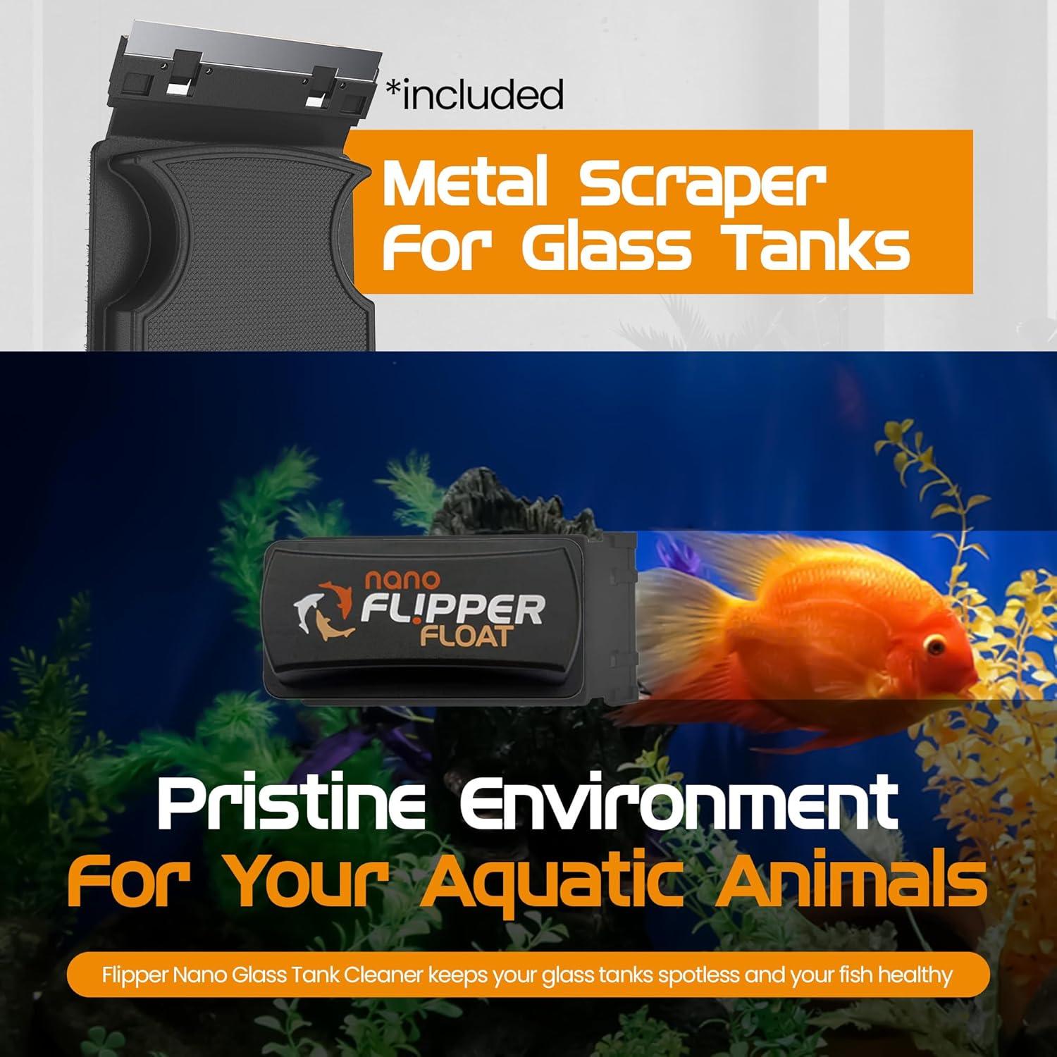 Limpiador Magnético Flipper 2-en-1 para Acuarios Nano