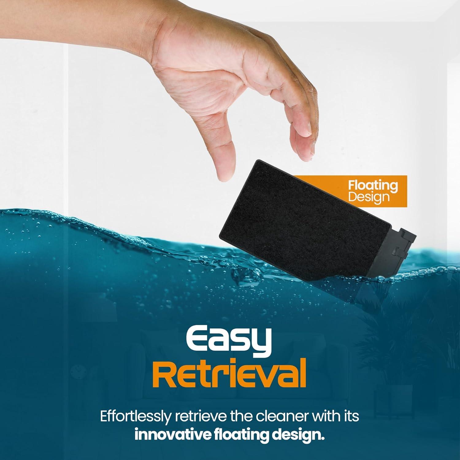 Limpiador Magnético Flipper 2-en-1 para Acuarios Nano