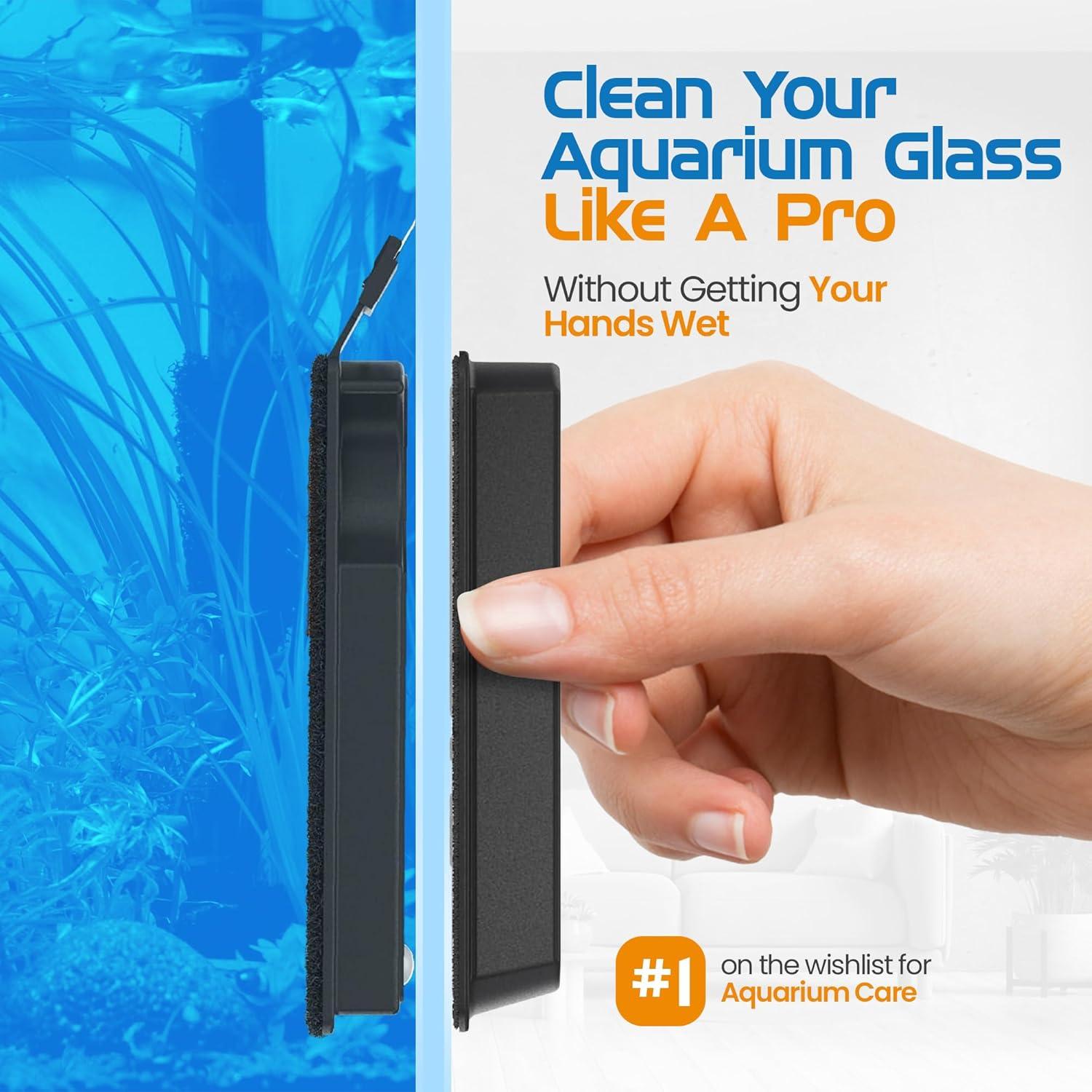 Limpiador Magnético Flipper 2-en-1 para Acuarios Nano