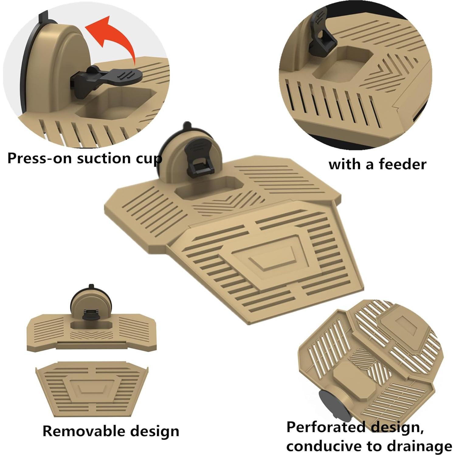 Plataforma de Sol para Tortugas Alfyng S Removible 23x21cm