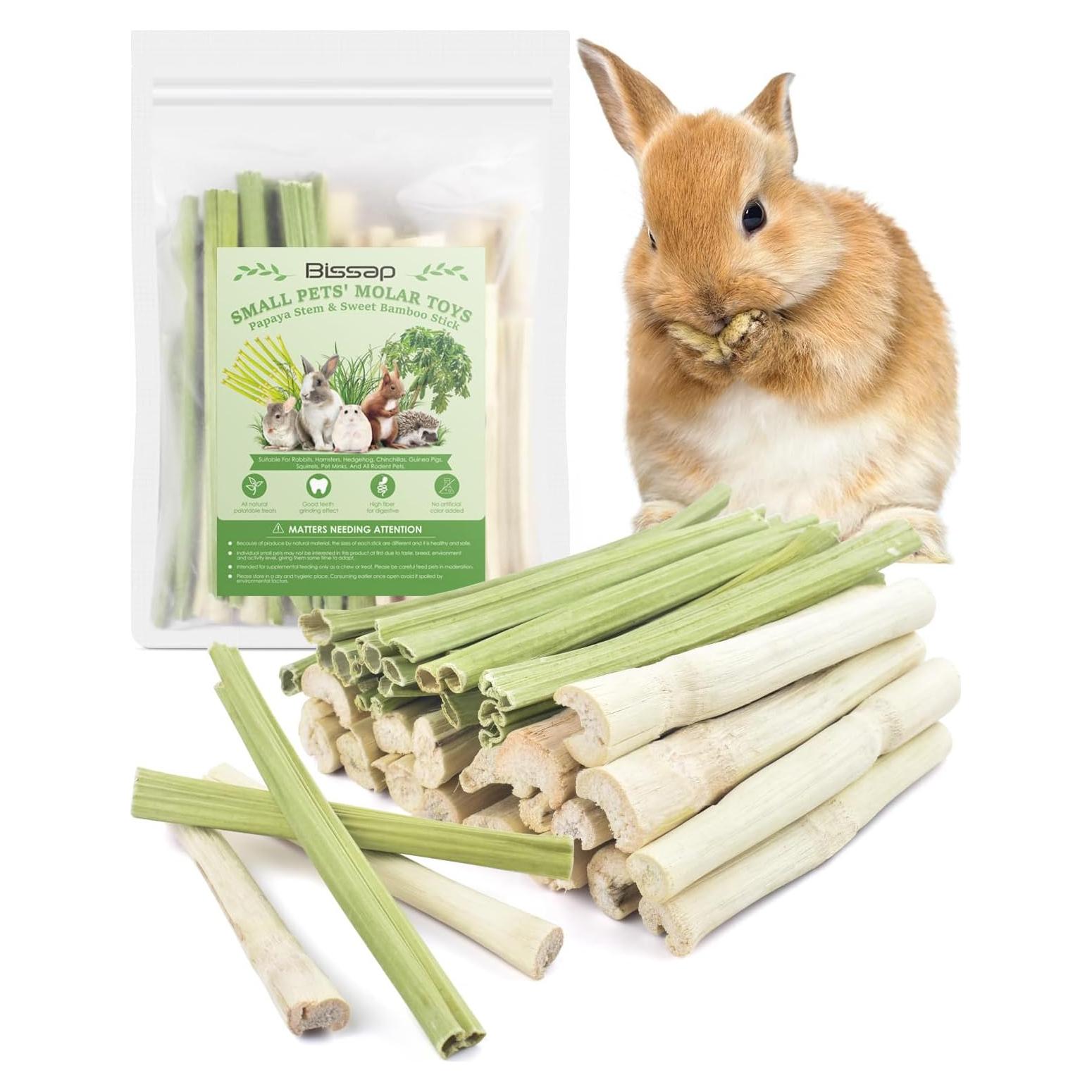 Bissap Palitos Masticables para Conejos y Roedores 40PCS