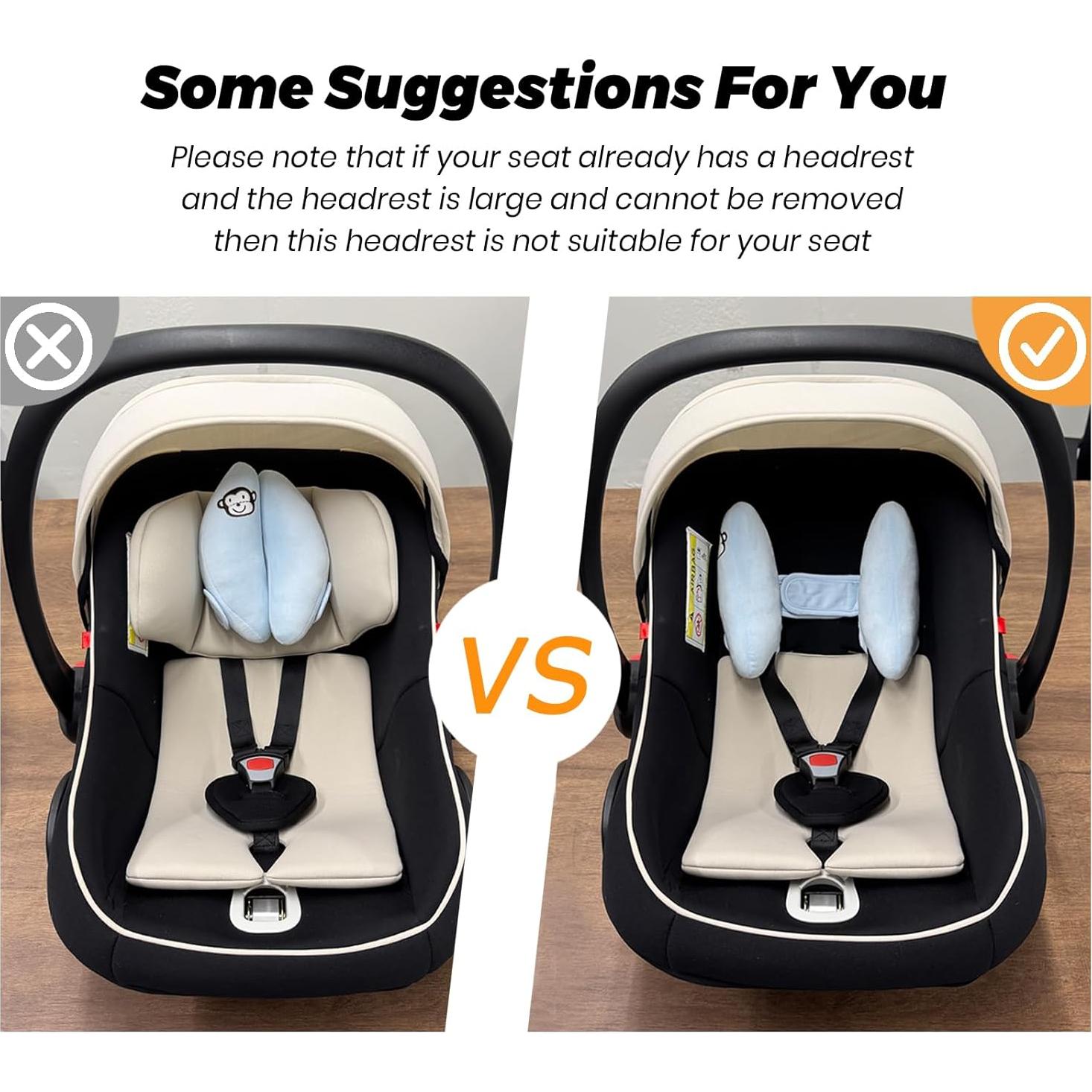 Almohada de Viaje Ajustable StoHua para Bebé - Soporte Cabeza y Cuello