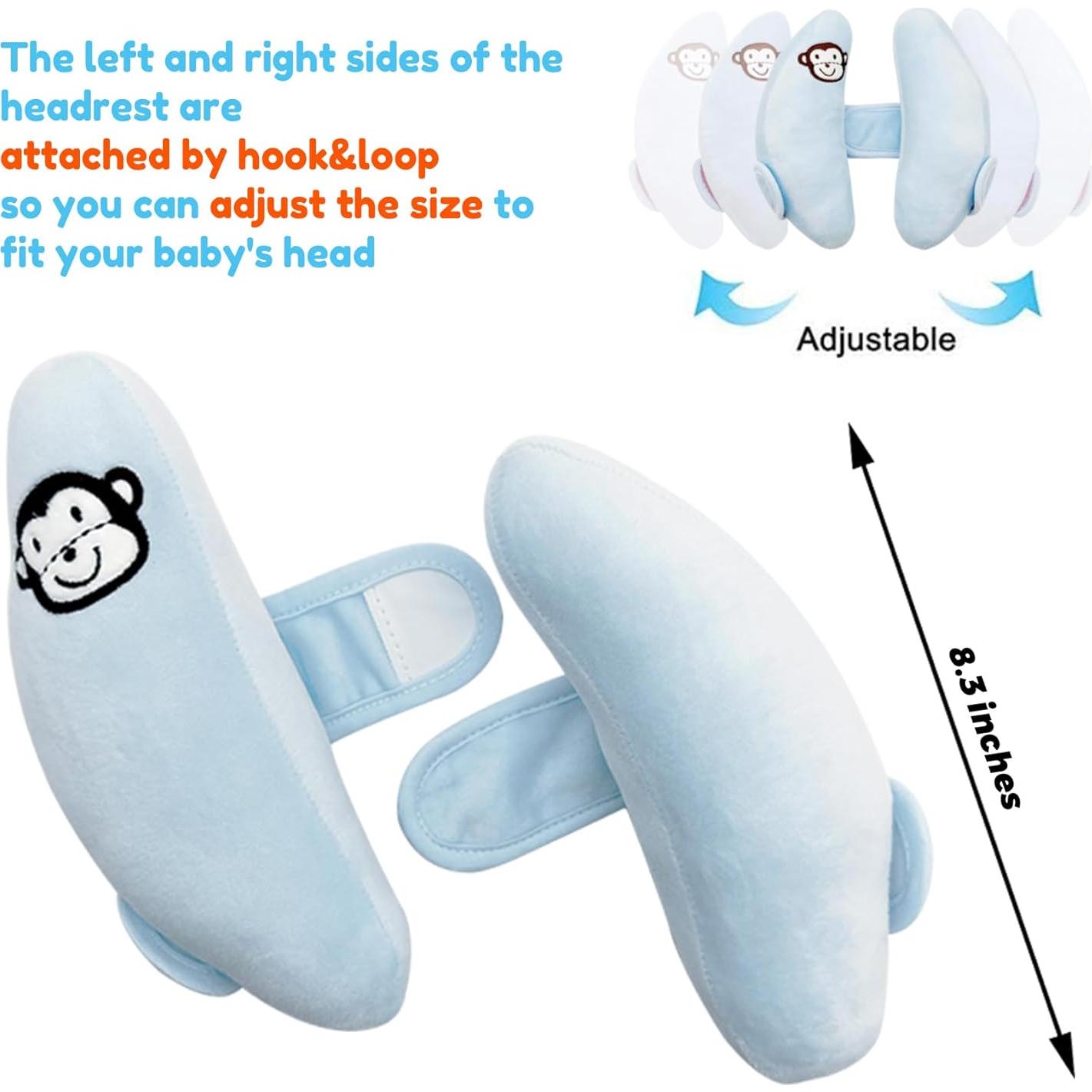 Almohada de Viaje Ajustable StoHua para Bebé - Soporte Cabeza y Cuello