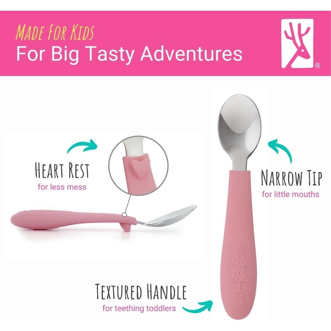 Cubiertos para Niños Elk and Friends - 6 Piezas de Acero Inoxidable