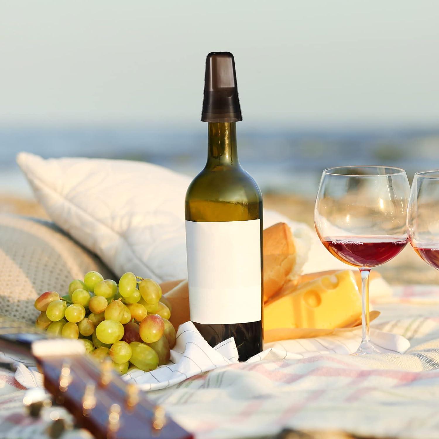 Cubiertas de Botellas de Licor Chengu 24 Piezas Silicona Negra