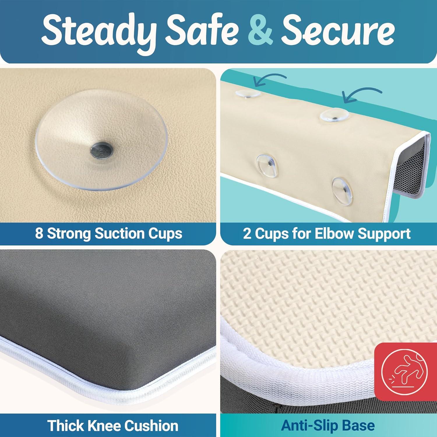 Almohadilla para Rodillas y Codos SIMPLY Parents - Gris, Antideslizante