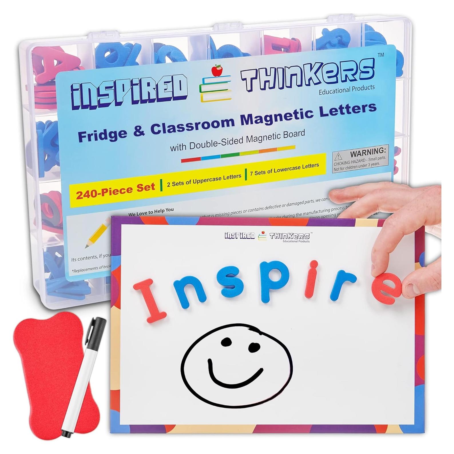 Juego de Letras Magnéticas 240 Pcs Pensadores Inspirados