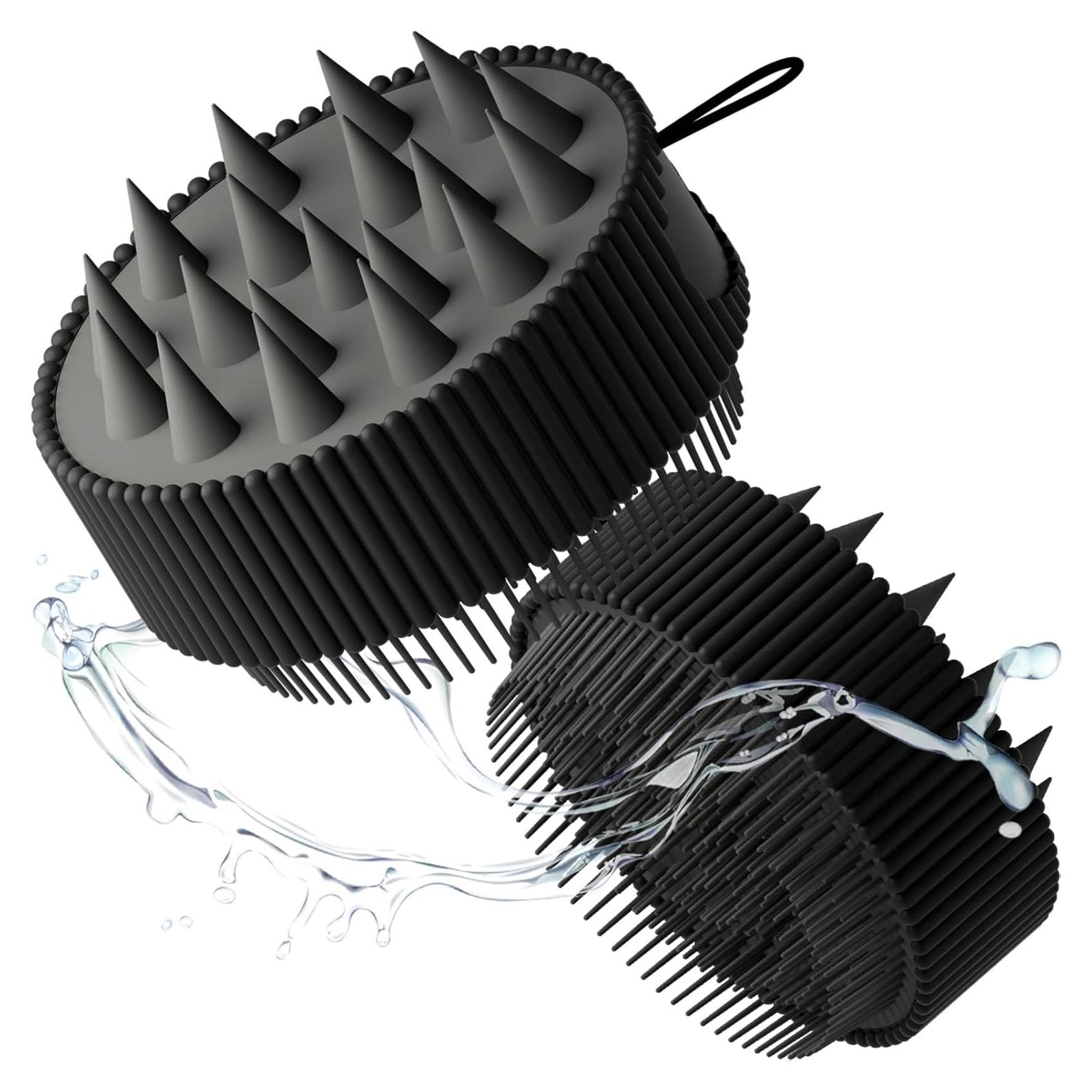 Masajeador de Cuero Cabelludo Rena Chris Negro - Estimula Crecimiento