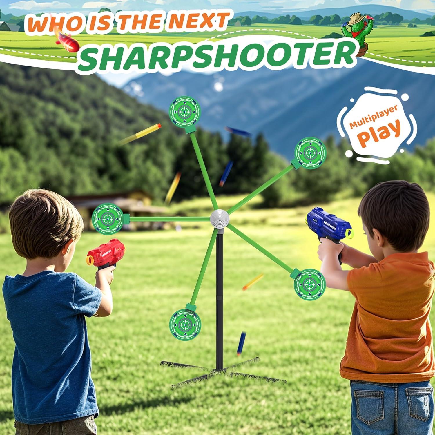 Juego de Tiro con Dardos de Espuma Fygurso Verde para 2 Jugadores