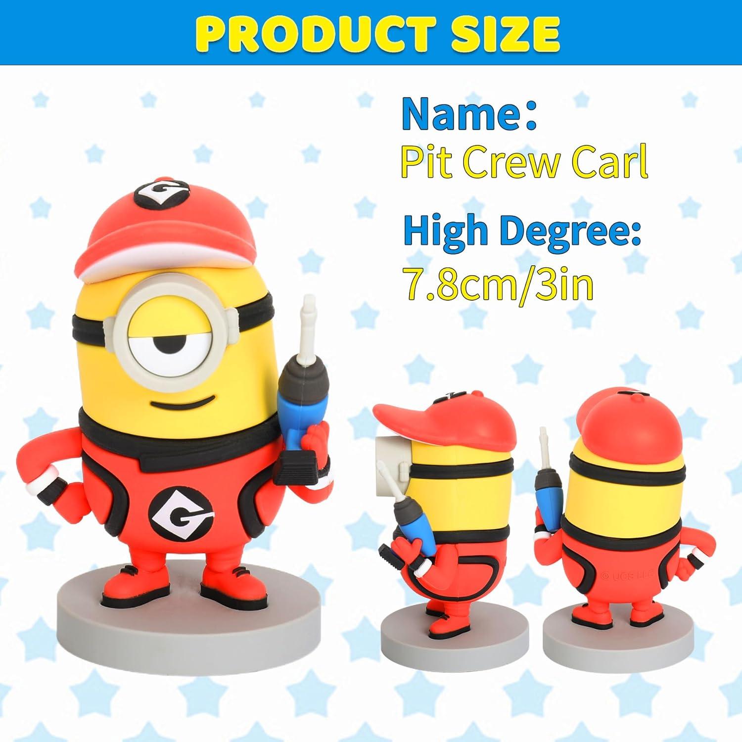 Figuras de Juguete Minions YOLOPARK Carl en Ropa de Trabajo 7.6 cm