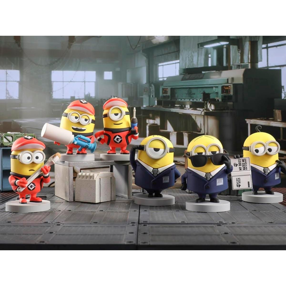 Figuras de Juguete Minions YOLOPARK Carl en Ropa de Trabajo 7.6 cm