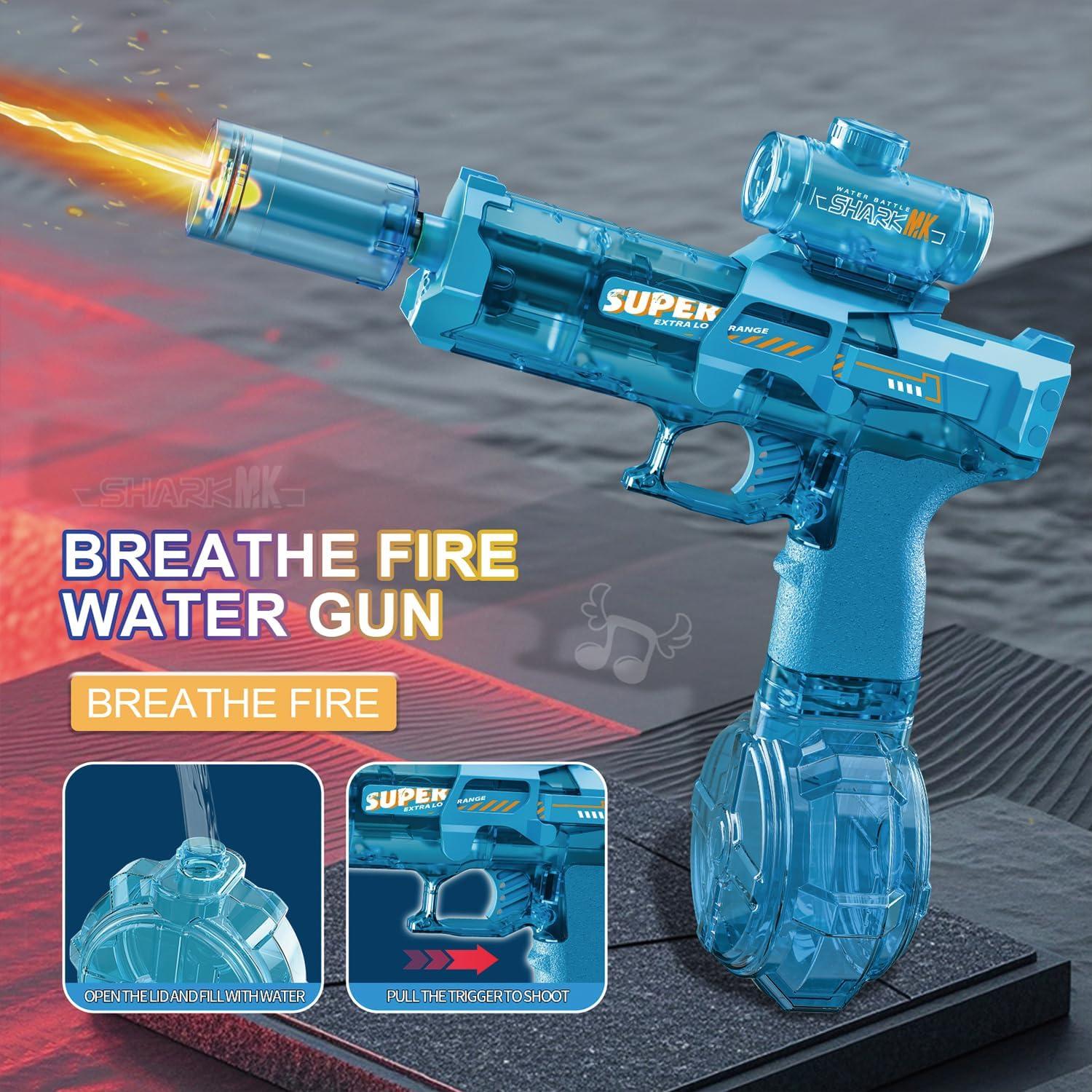 Pistola de Agua Eléctrica ELPSCGROO Azul Recargable 320g