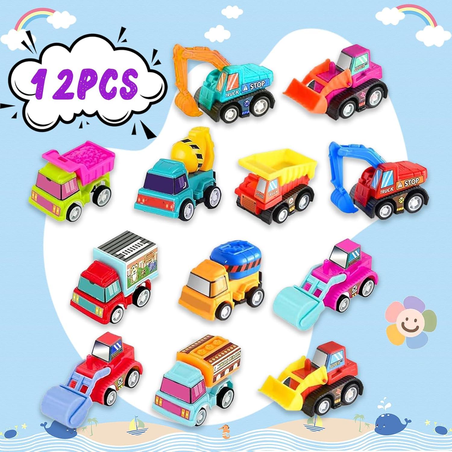 Set de 12 Coches de Retroceso Atiger para Niños 3+