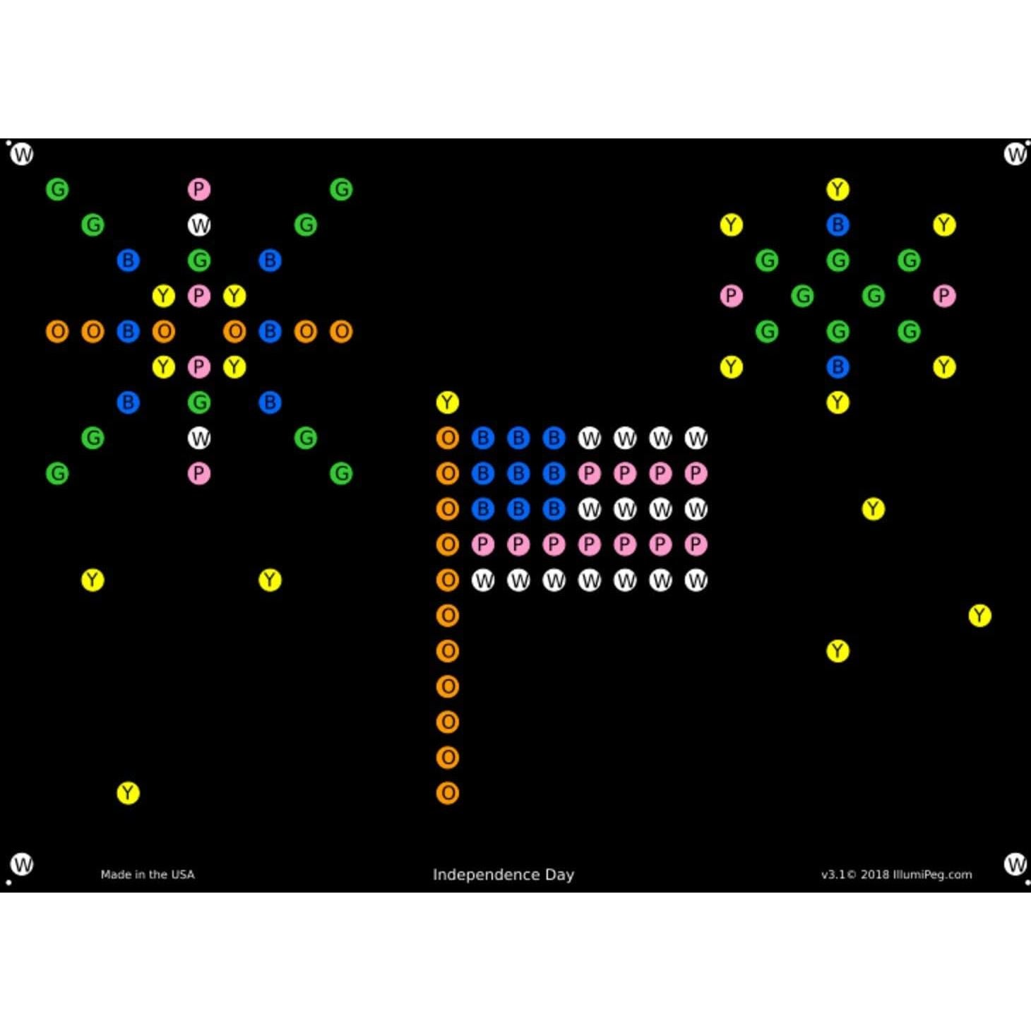Plantillas de recarga IllumiPeg para Lite Brite Magic Screen - 12 diseños