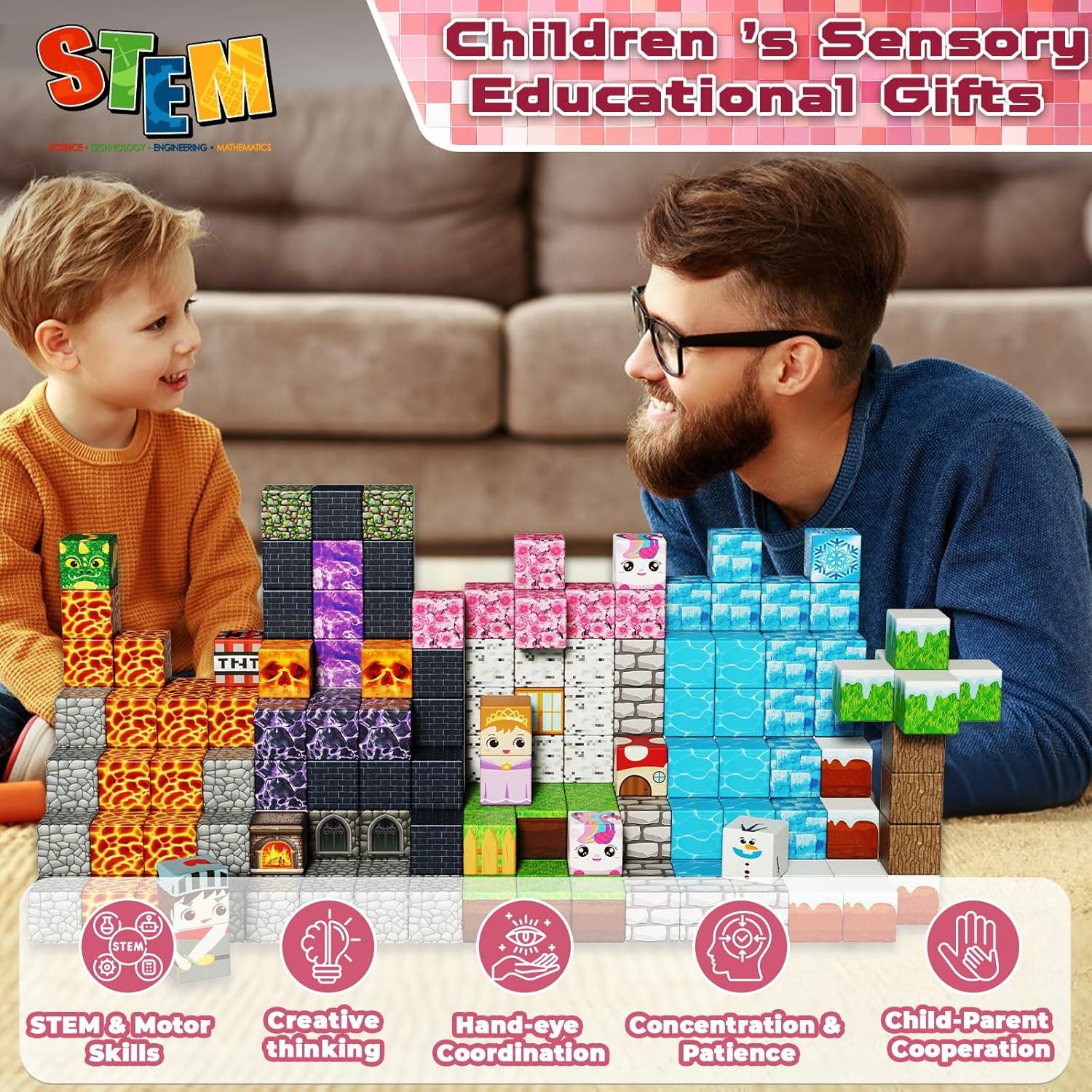 Bloques Magnéticos 150PCS Magnetopia Castillo Glaciar