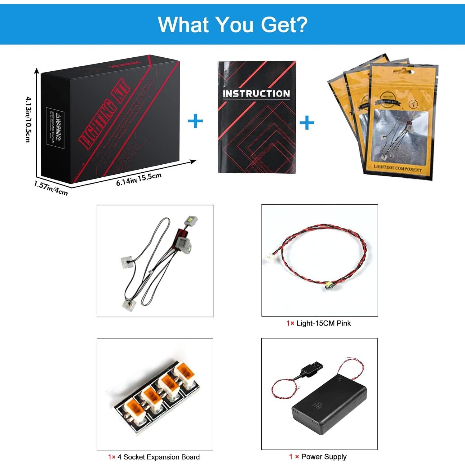 Kit de Luz LED VONADO para Lego Minecraft 21244 - Iluminación DIY