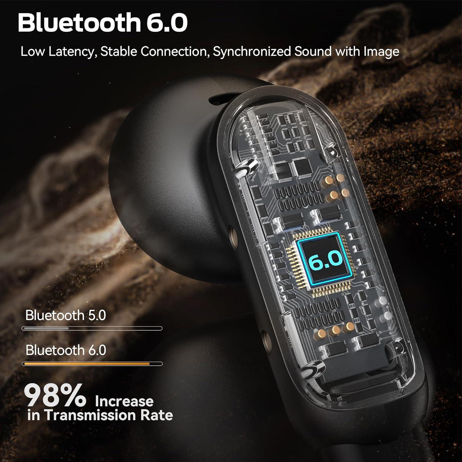 Auriculares Bluetooth Oraolo OE02, Impermeables IPX5, 32H