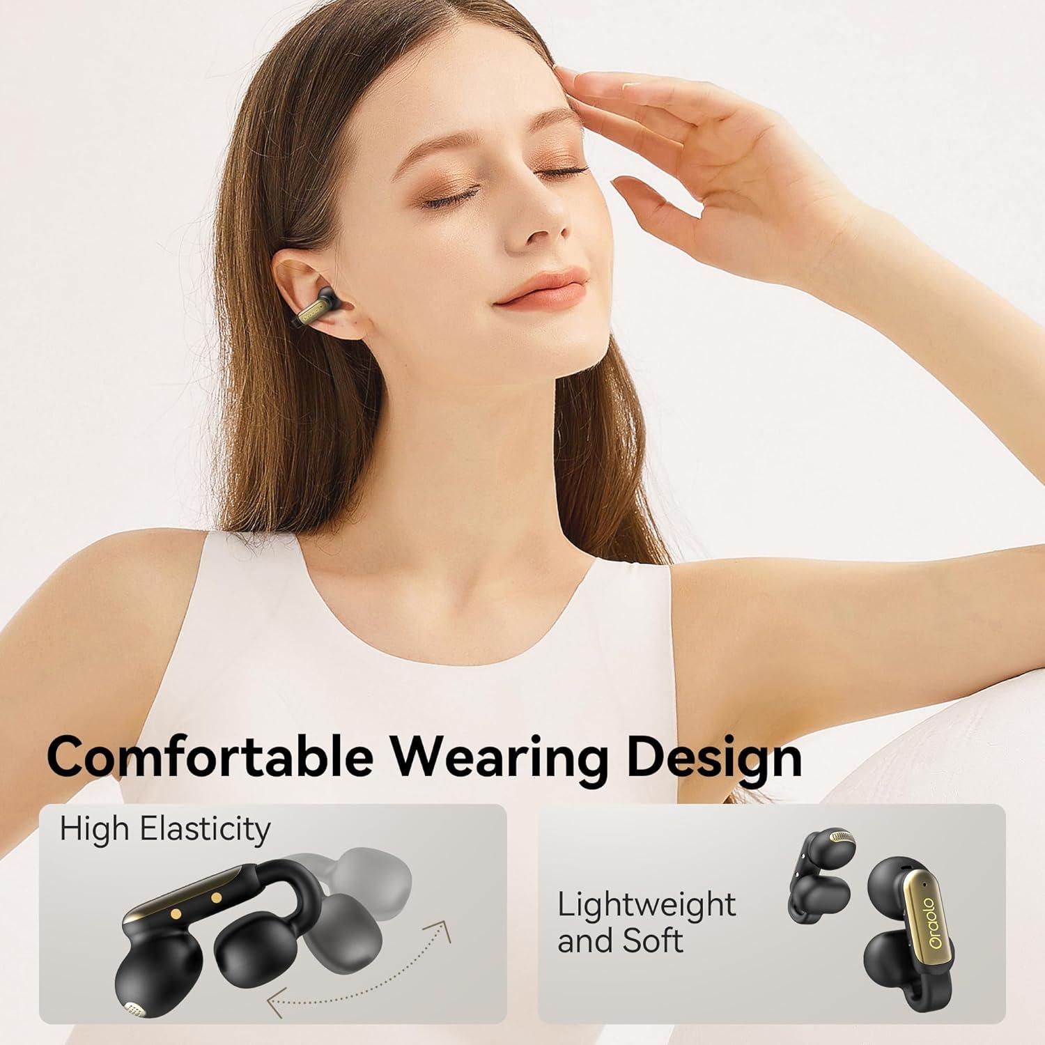 Auriculares Bluetooth Oraolo OE02, Impermeables IPX5, 32H