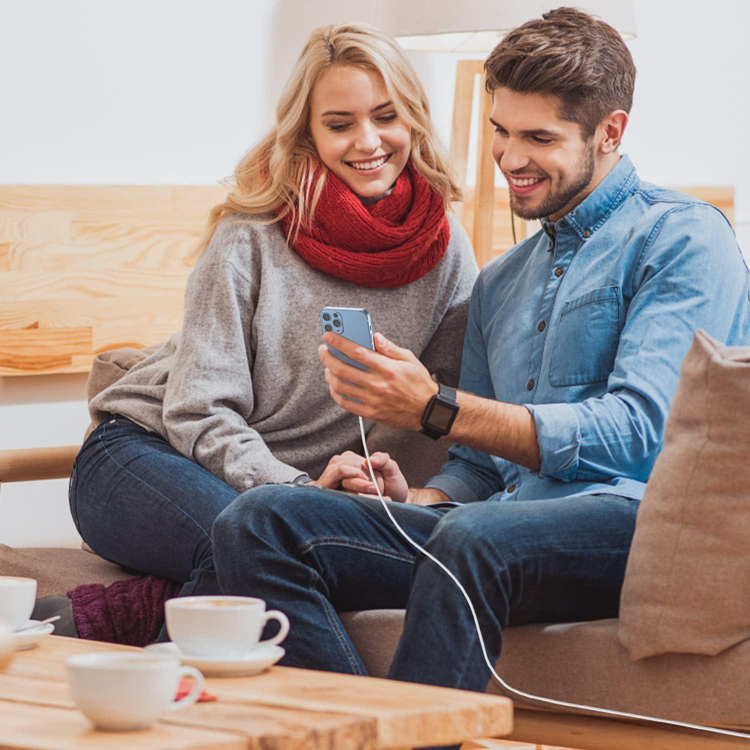 Cable Lightning Gyusity 3 Pack 30cm Carga Rápida MFi Blanco