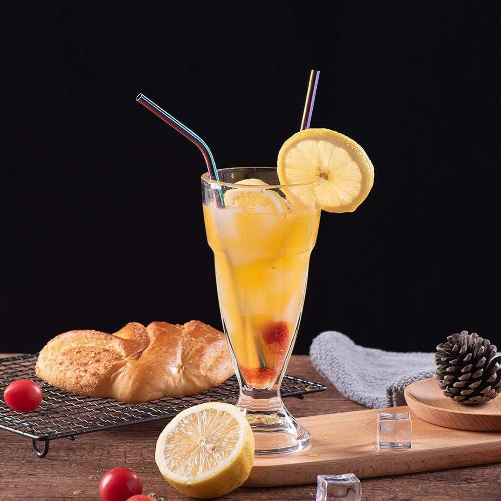 Pajitas Reutilizables VEHHE Acero Inoxidable 21.6 y 26.7 cm