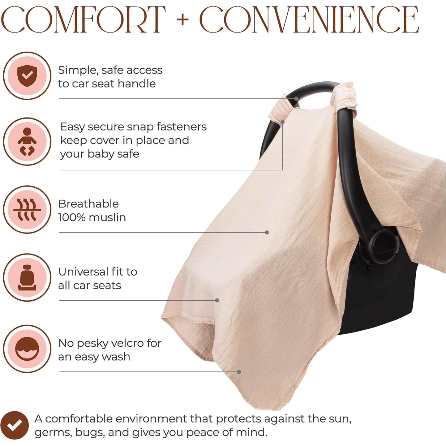 Funda para Asiento de Auto Comfy Cubs CC-339 - Blush