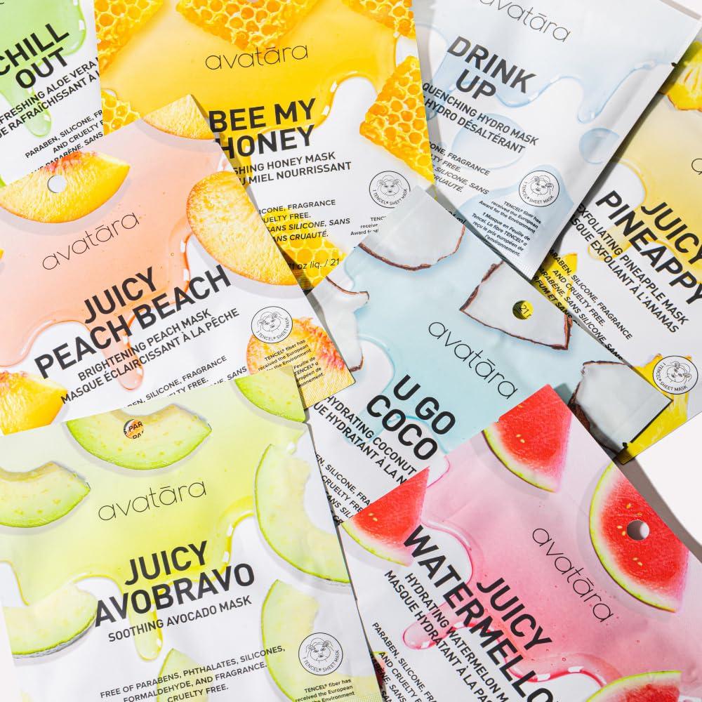 Conjunto de 8 Mascarillas Faciales Karuna All-Stars Hidratantes