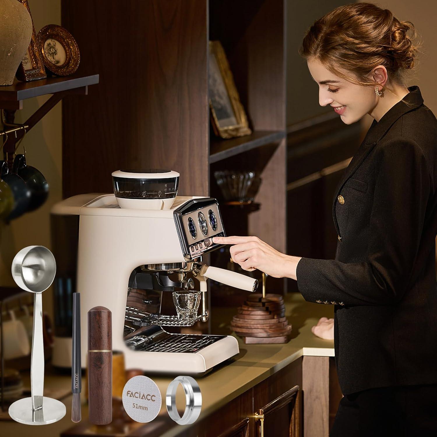 Kit de Accesorios para Espresso FACIACC 51mm - WDT, Embudo, Pantalla