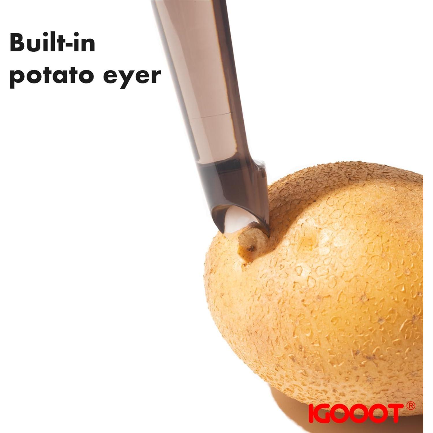 Pelador de Verduras Igooot con Cuchilla de Acero Inoxidable