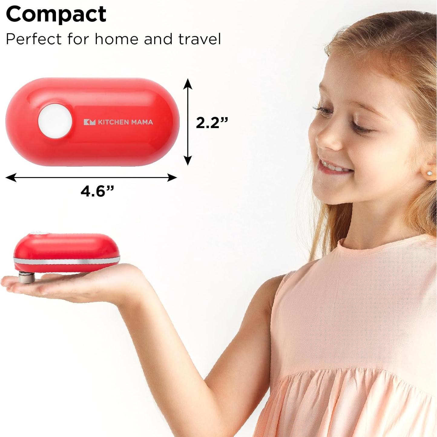 Abrelatas Eléctrico Kitchen Mama Mini Plus Rojo USB-C