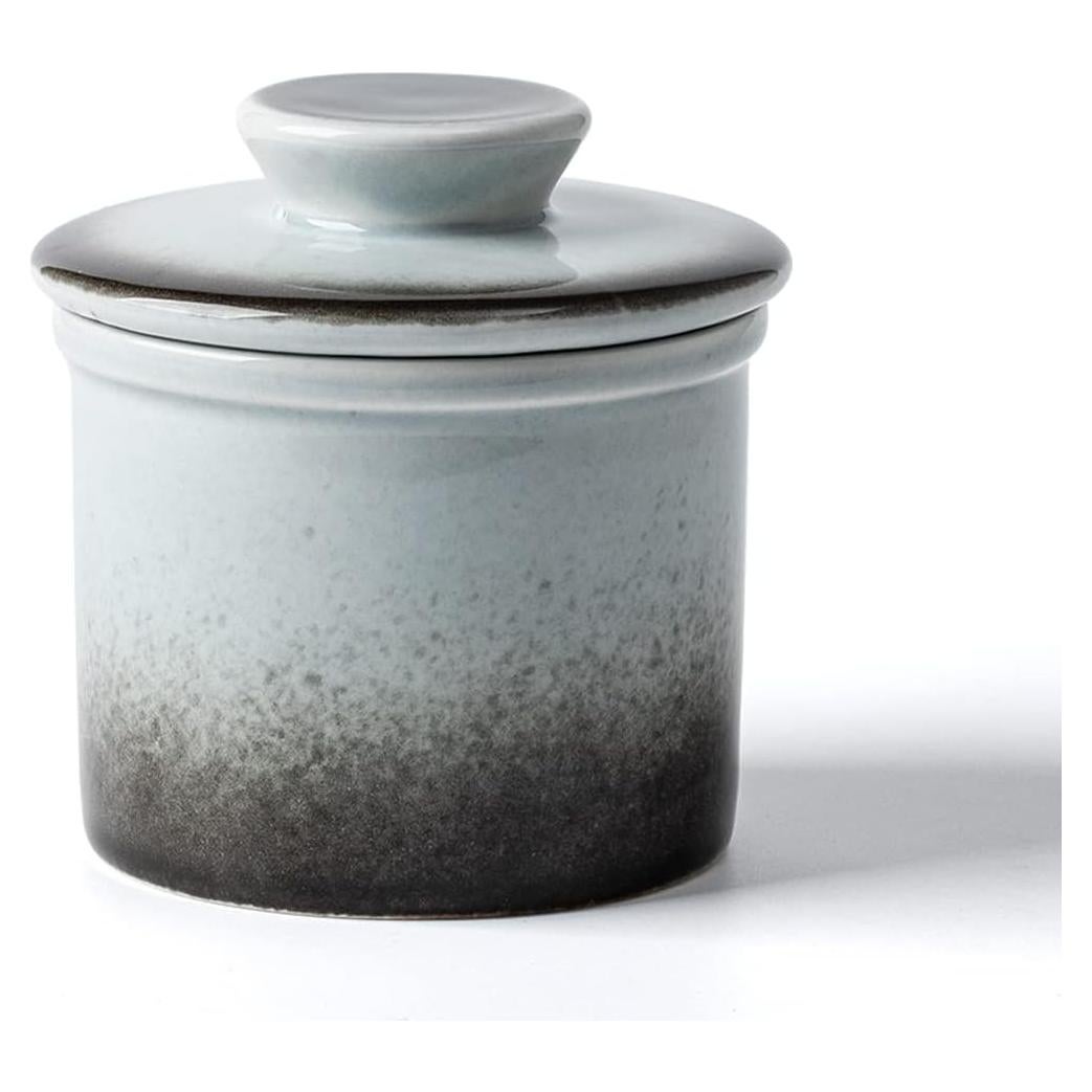 Crock de Mantequilla XELA Cerámica Gris Gradiente 170g