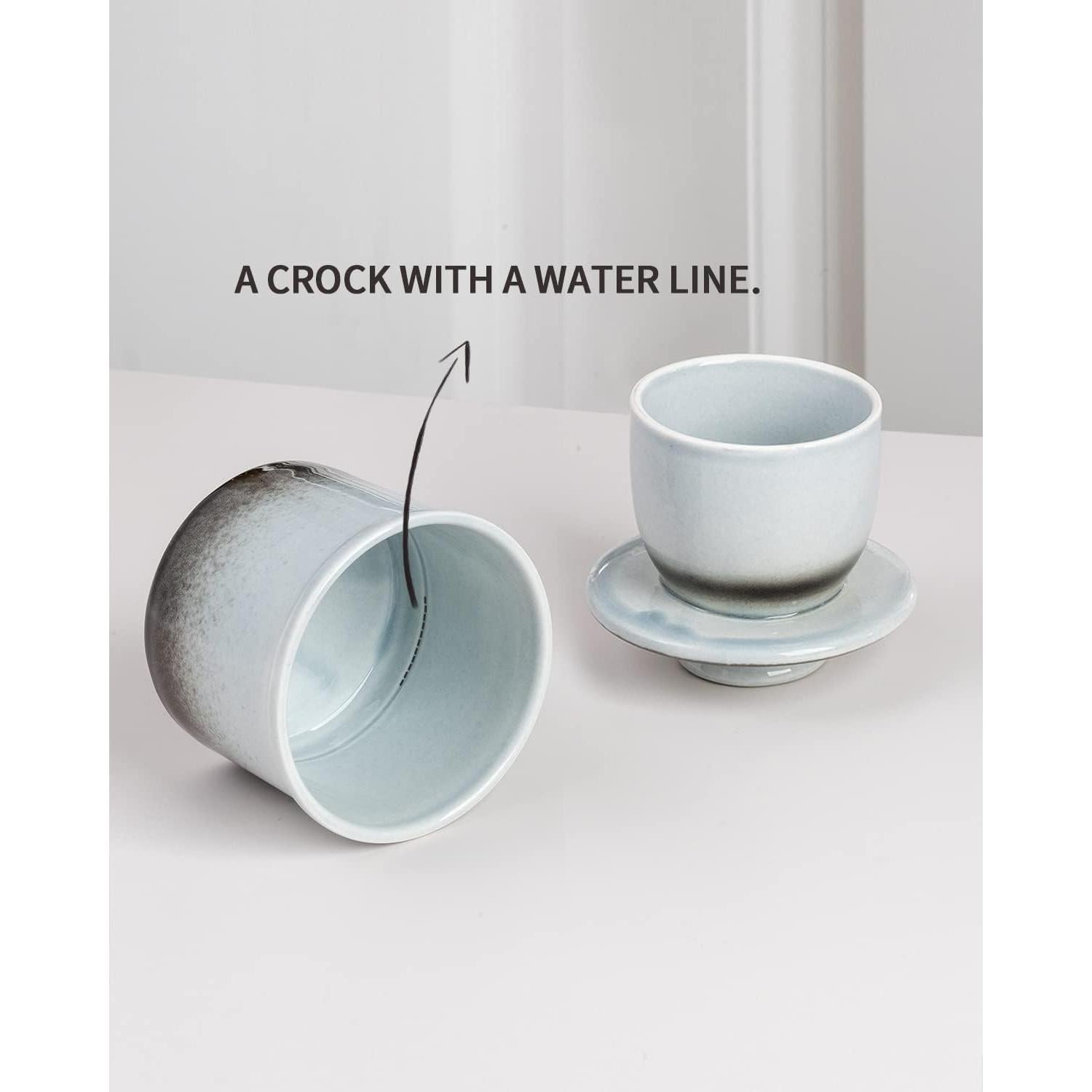 Crock de Mantequilla XELA Cerámica Gris Gradiente 170g