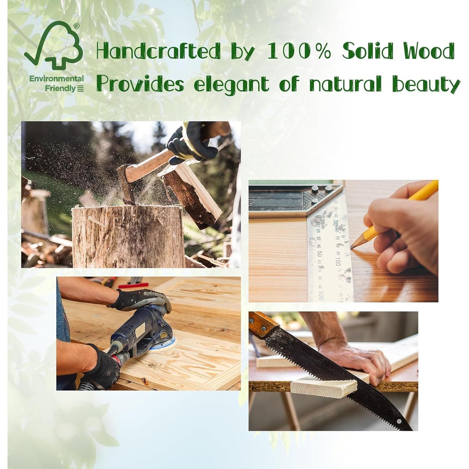 Soporte para Monitor de Madera KINLINK, Elevador Ajustable 2 Niveles