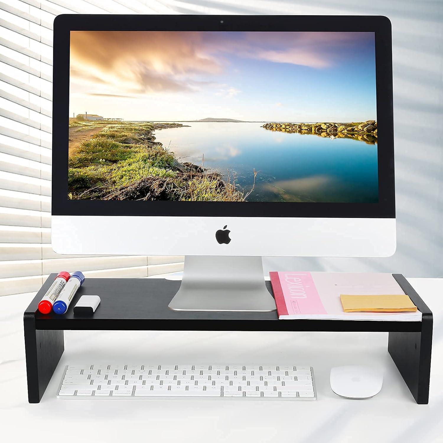 Soporte para Monitor de Madera KINLINK, Elevador Ajustable 2 Niveles