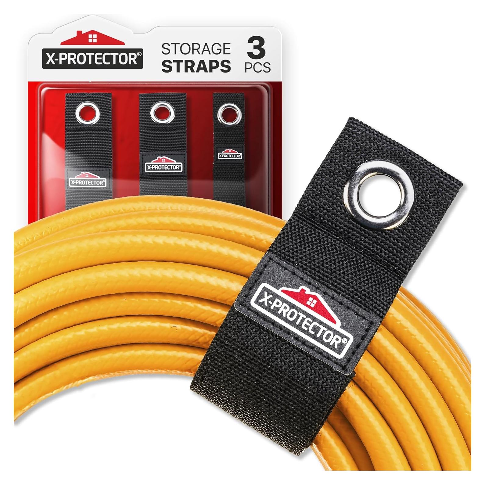 Correas de Almacenamiento X-Protector - Paquete de 3 - Soporte de Cable para Garaje