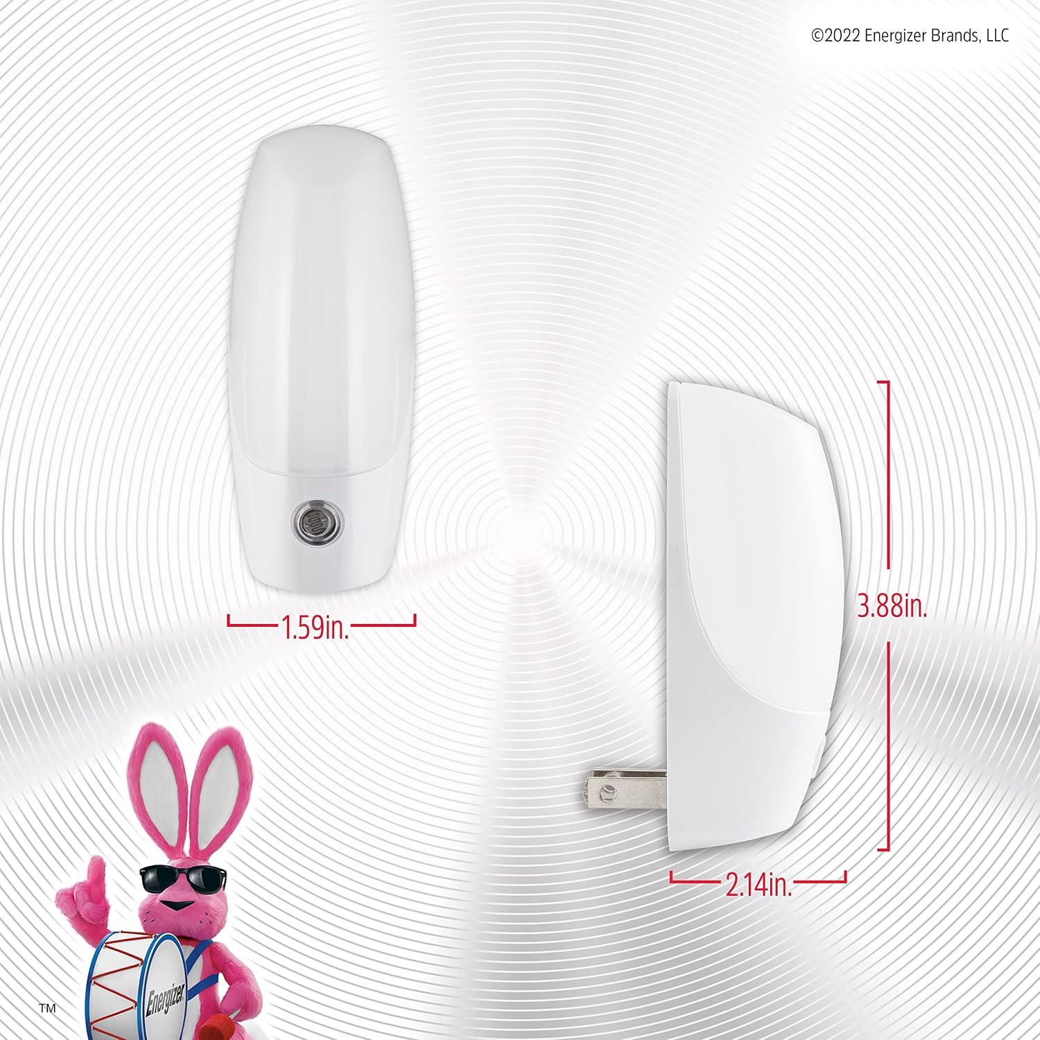 Luz Nocturna Automática Energizer LED Enchufable Blanca