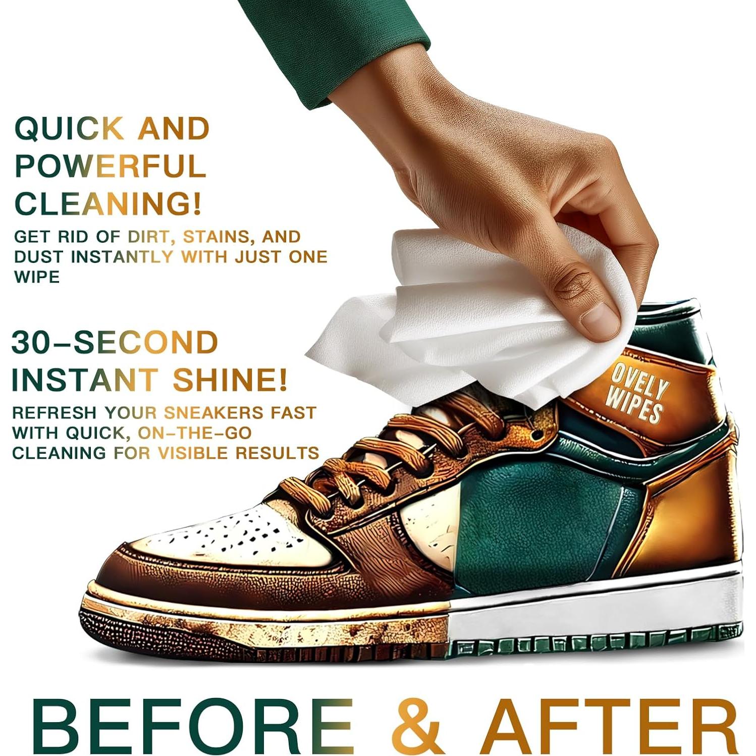 Toallitas de Limpieza para Zapatillas - Doble Textura 15 Unidades