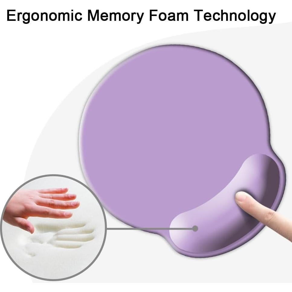 Almohadilla Ergonómica para Ratón DOOKE Púrpura 24.9x23.1cm