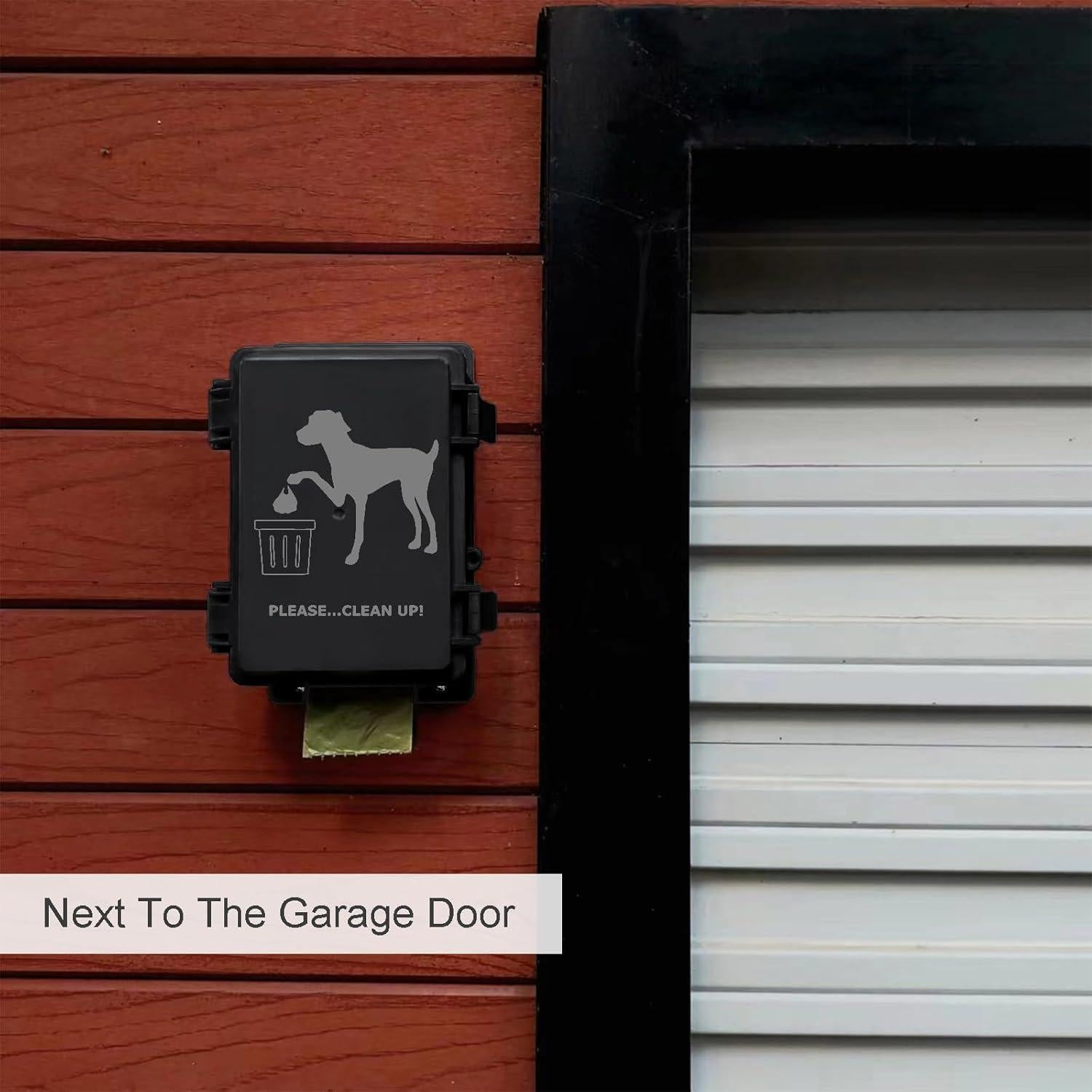 Dispensador de bolsas para excremento de perro Onybte negro impermeable