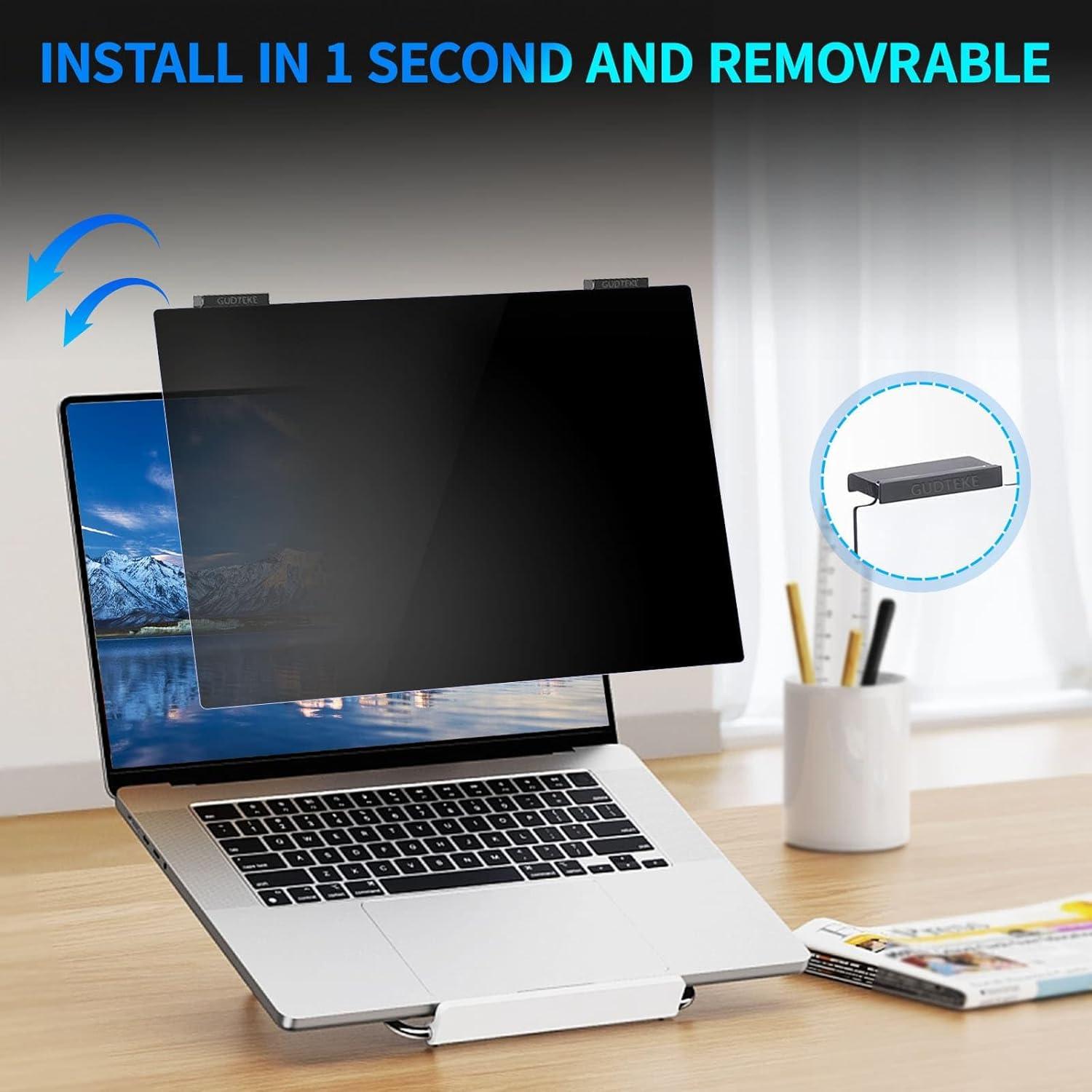 Filtro de Privacidad GUDTEKE 13.3" Anti-reflejo HD 9H