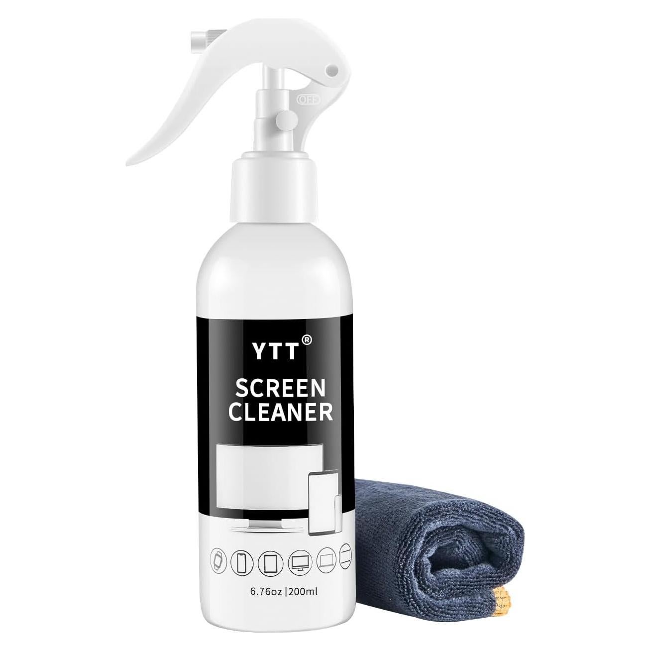 Limpiador de Pantallas YTT 370ml + Paño Microfibra - Kit