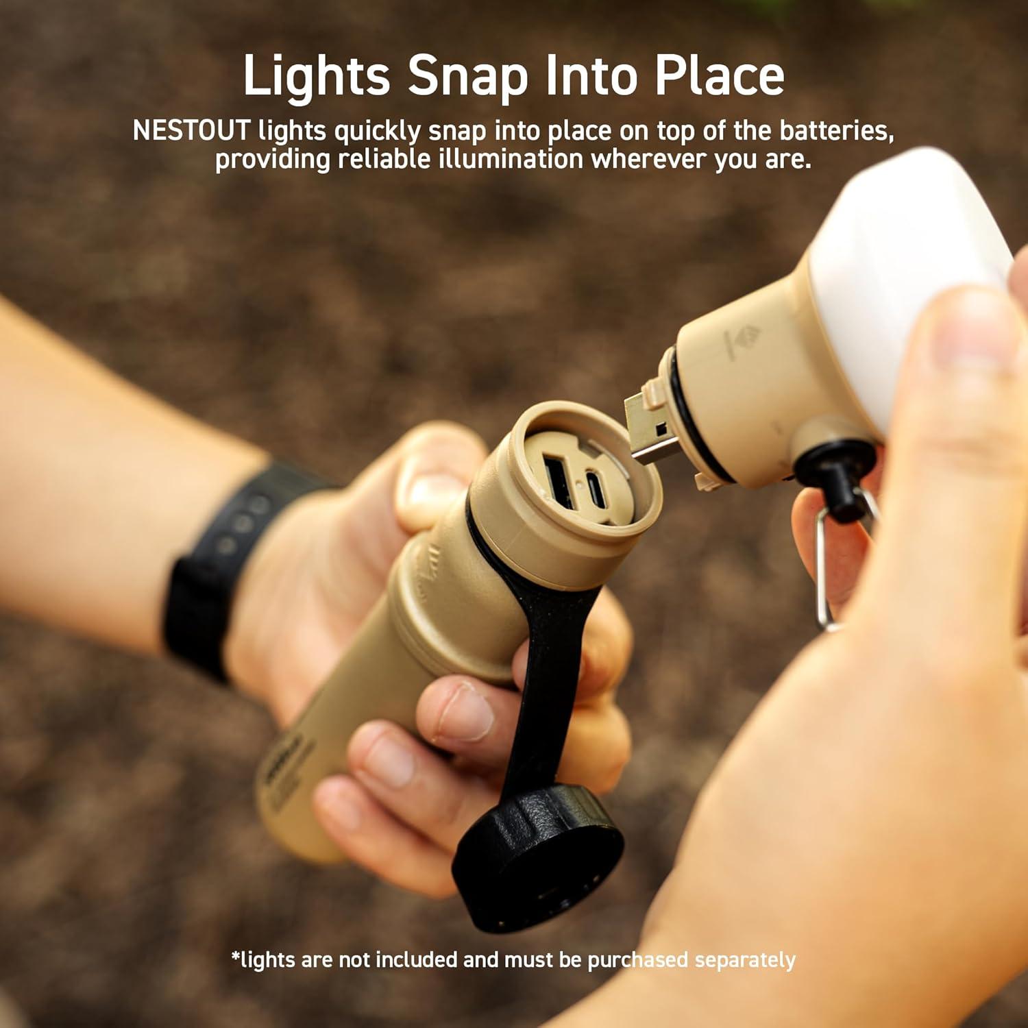 Cargador Portátil NESTOUT 5000mAh USB-C Impermeable