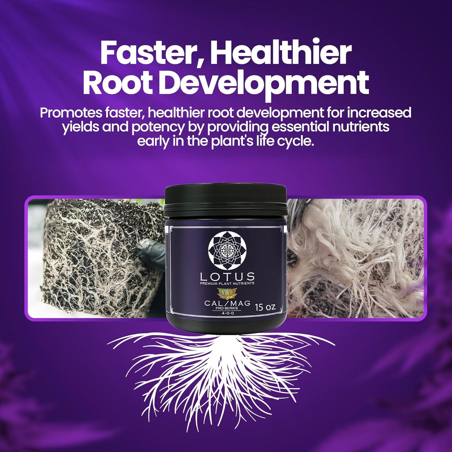 Nutrientes en Polvo Lotus Cal-Mag 425g para Hidroponía