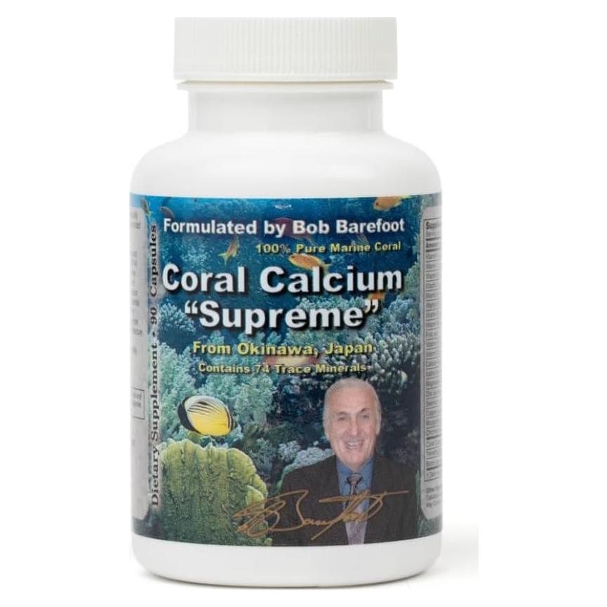 Calcio de Coral Supremo Bob's Best 90 Cápsulas 100% Puro
