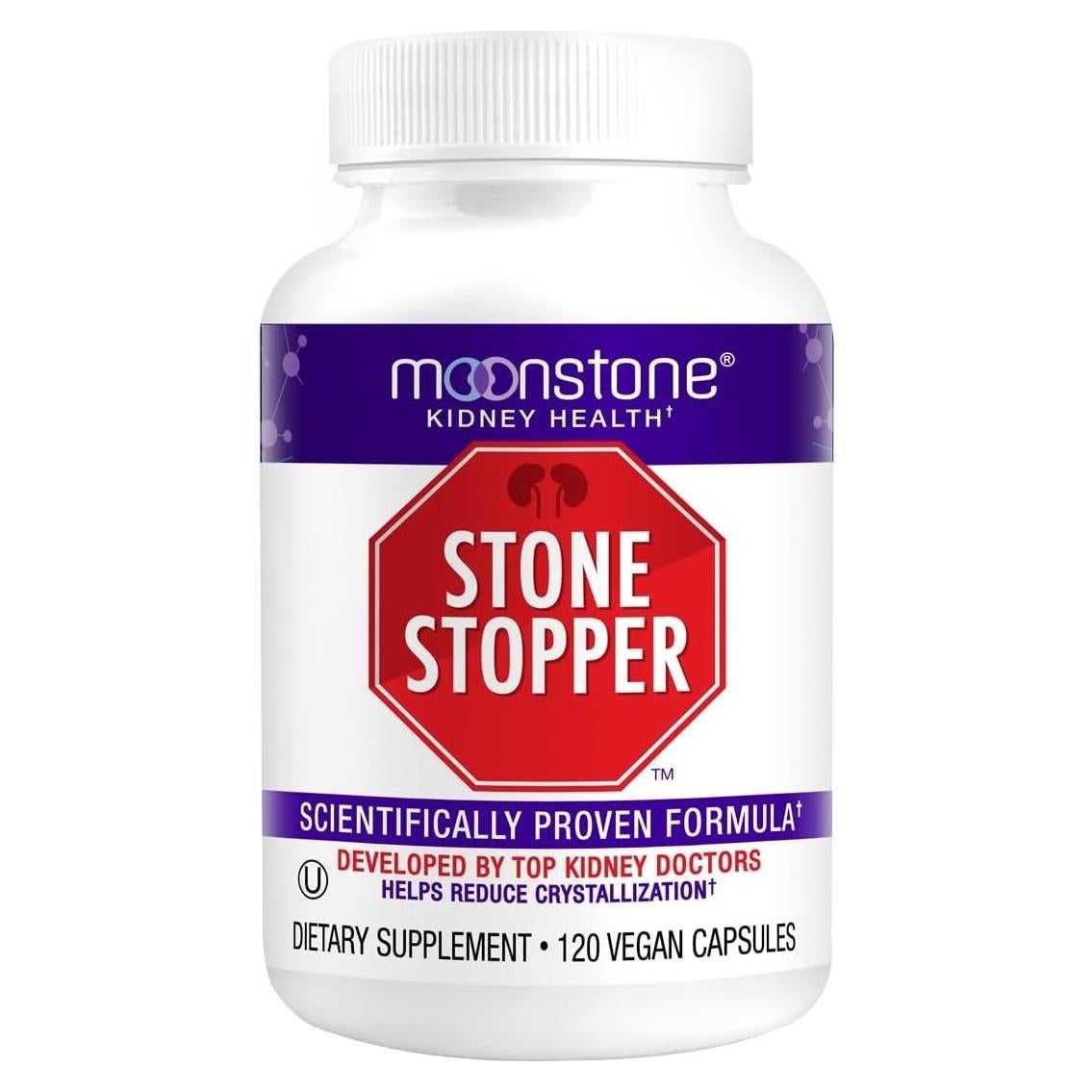 Cápsulas Stopper de Piedra Moonstone 120 Conteo - Salud Renal